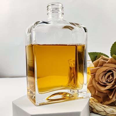200ml Rectangular Glass Bottle for Whiskey Beer and Other Beverages Custom or Standard