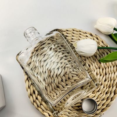 200ml Rectangular Glass Bottle for Whiskey Beer and Other Beverages Custom or Standard